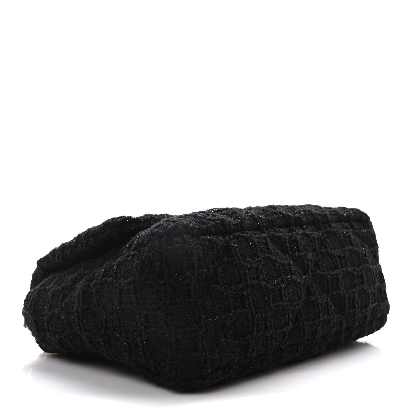 Tweed Quilted Medium Chanel 19 Flap Black