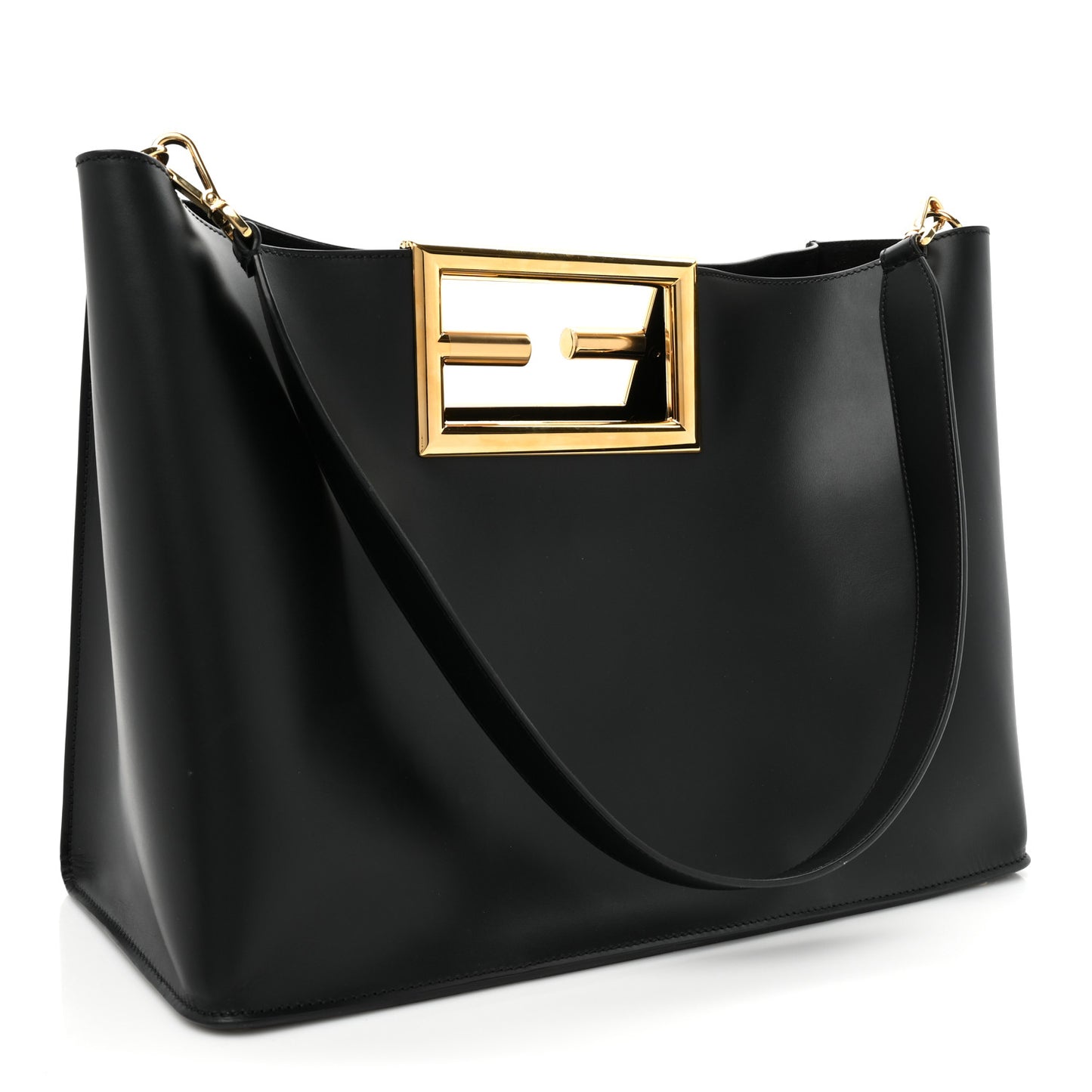 Vitello King Medium Fendi Way Tote Black