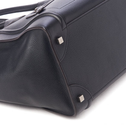 Celine Drummed Calfskin Mini Luggage Black 6 of 10