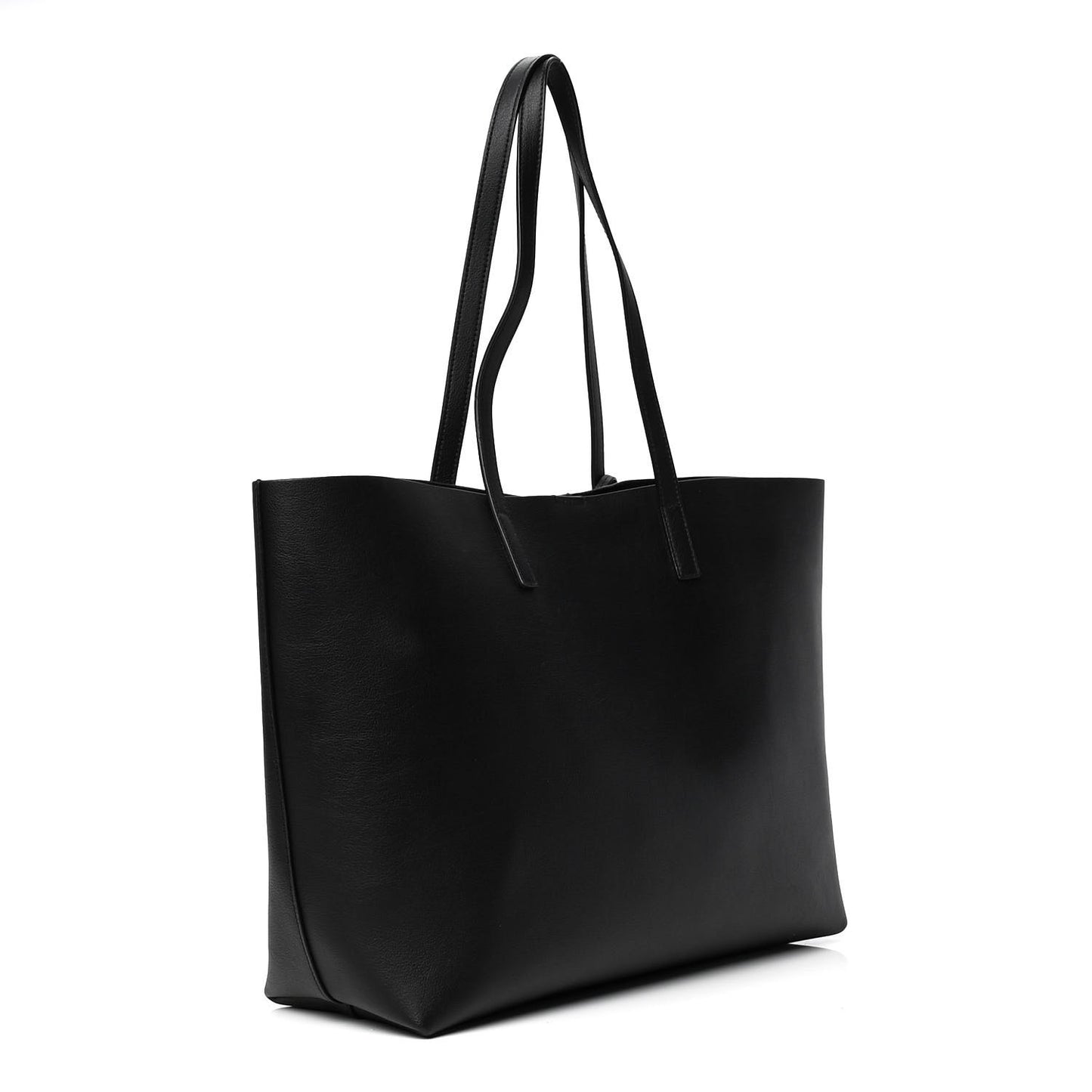 Calfskin Large Shopping Tote Black