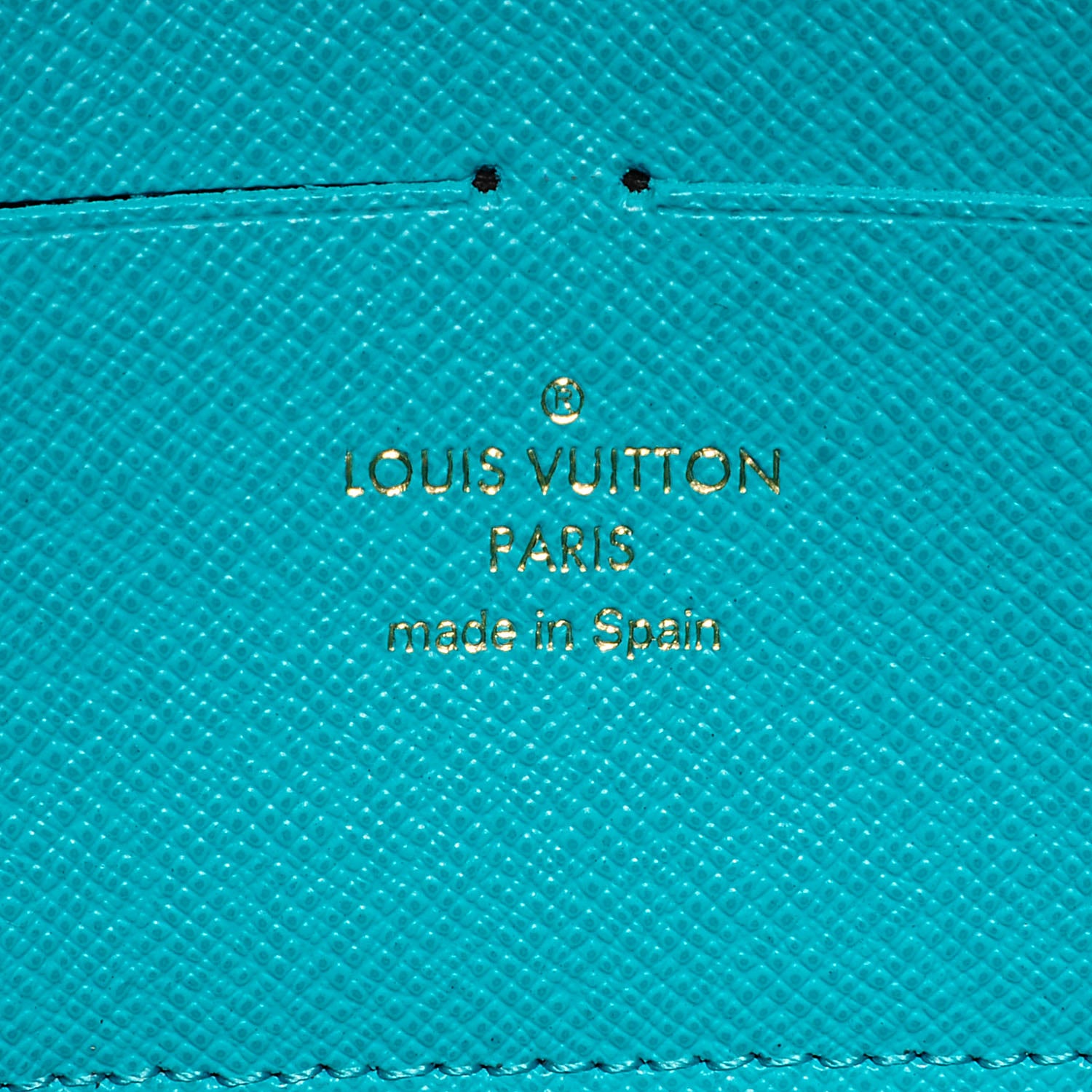 Louis Vuitton Monogram V Zippy Wallet Turquoise 6 of 7