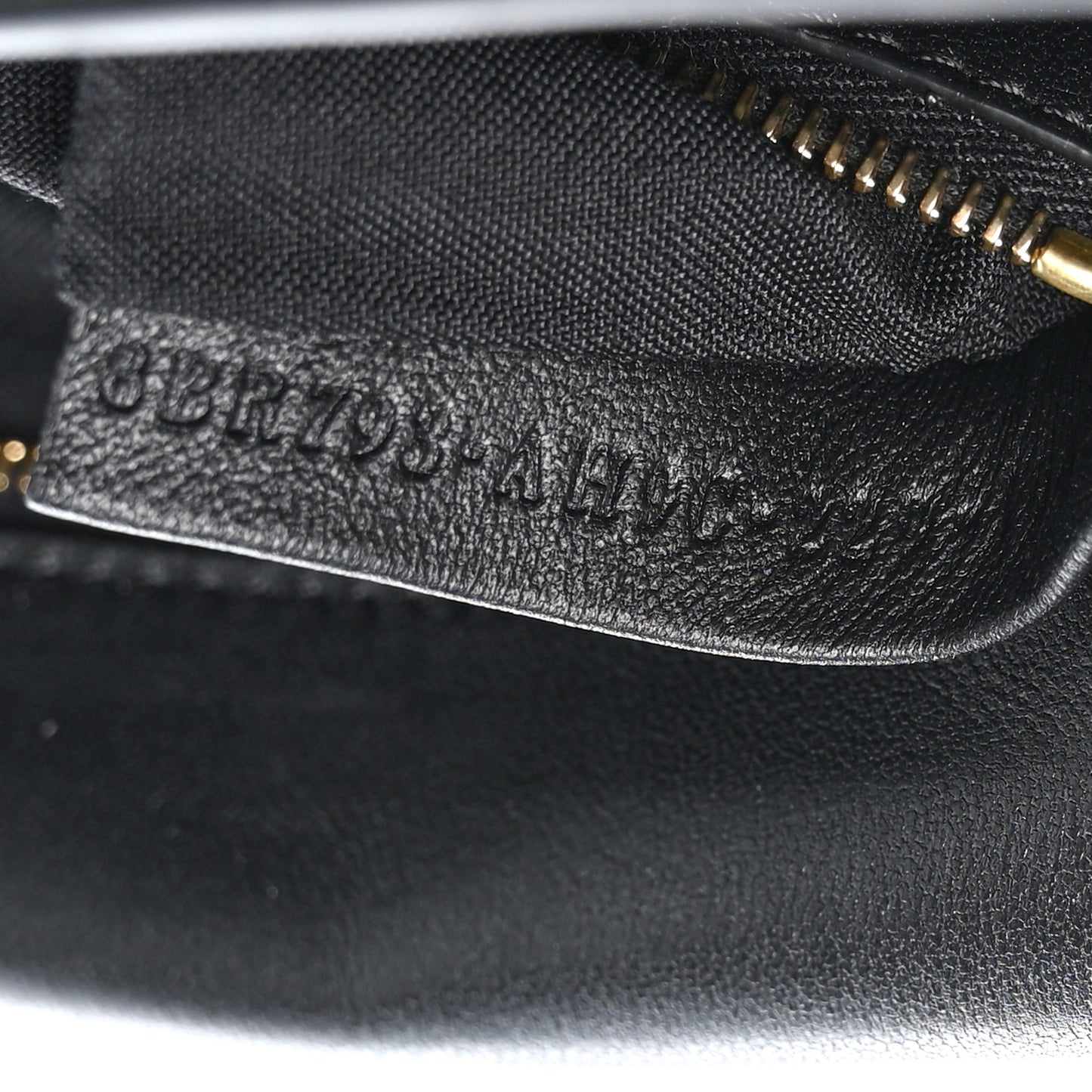 Nappa Small FF Embossed Midi Chain Baguette Black