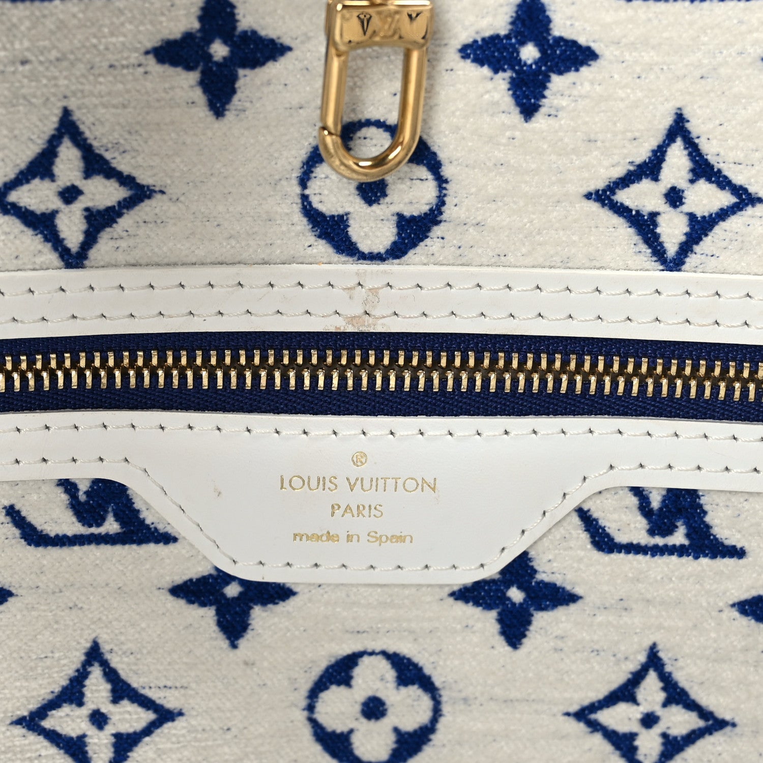 Louis Vuitton Jacquard Velvet Monogram LV Match Neverfull MM Bleu 7 of 9