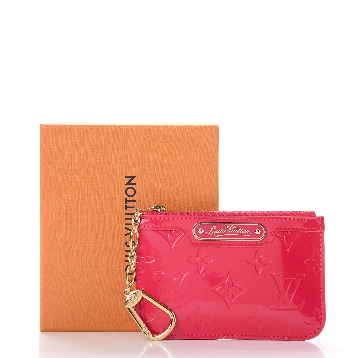 Louis Vuitton Vernis Key Pouch Rose Pop 9 of 9