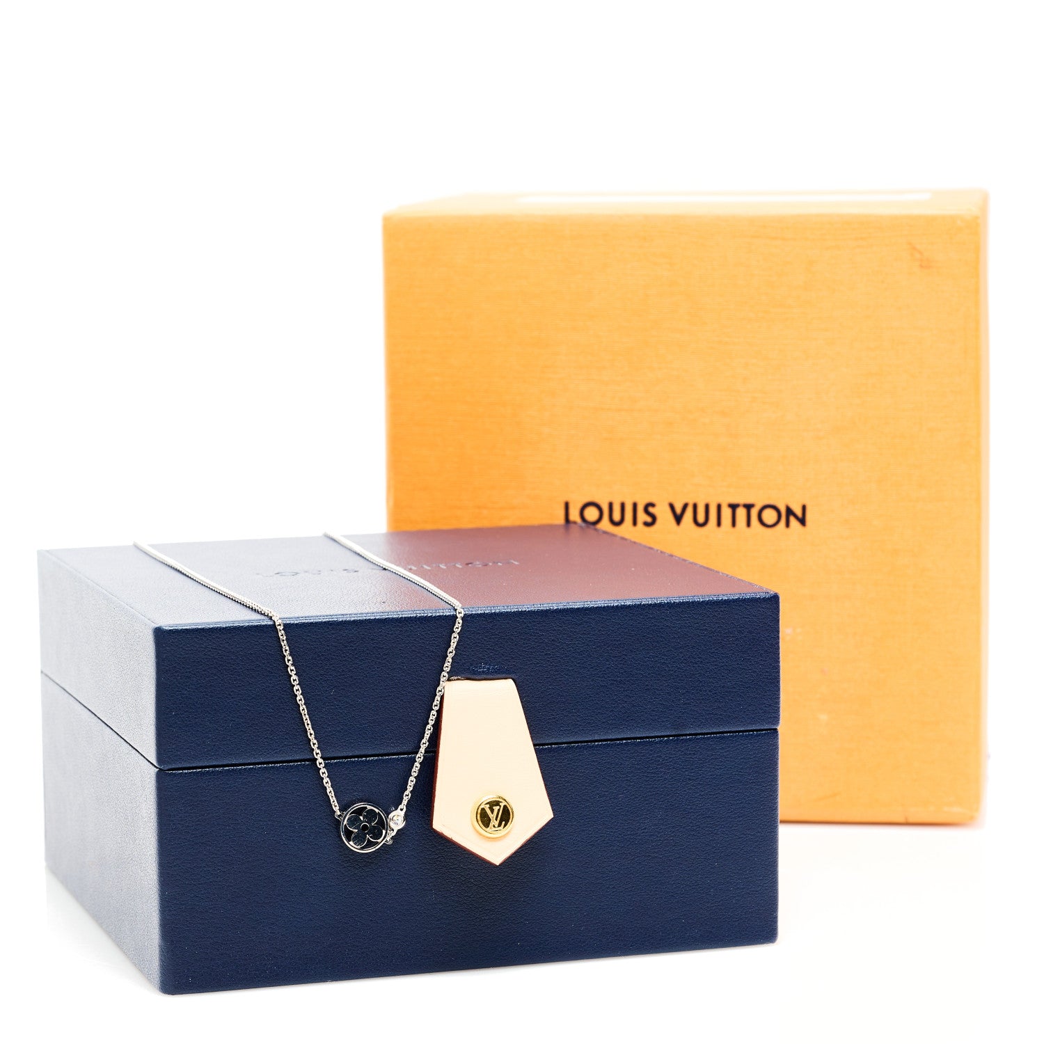 Louis Vuitton 18K White Gold Diamond Idylle Blossom Pendant Necklace 6 of 6