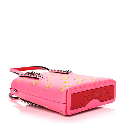 Christian Louboutin Calfskin Perforated Cabata Tote Pink Red 3 of 10