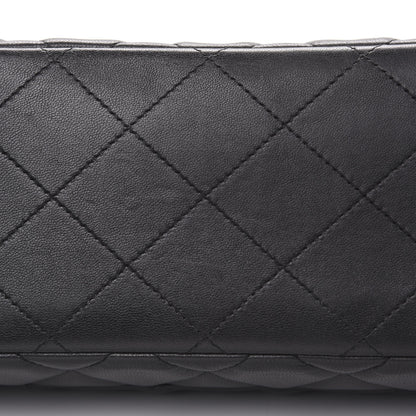 Chanel Lambskin Quilted Jumbo Single Flap Black 10 of 14
