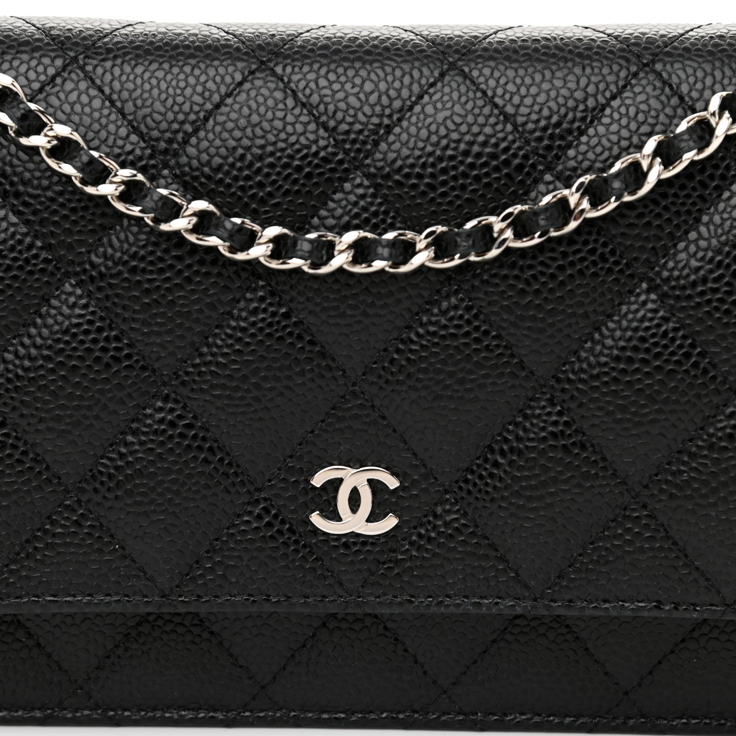 Chanel Caviar Quilted Wallet On Chain WOC Black 9 of 11