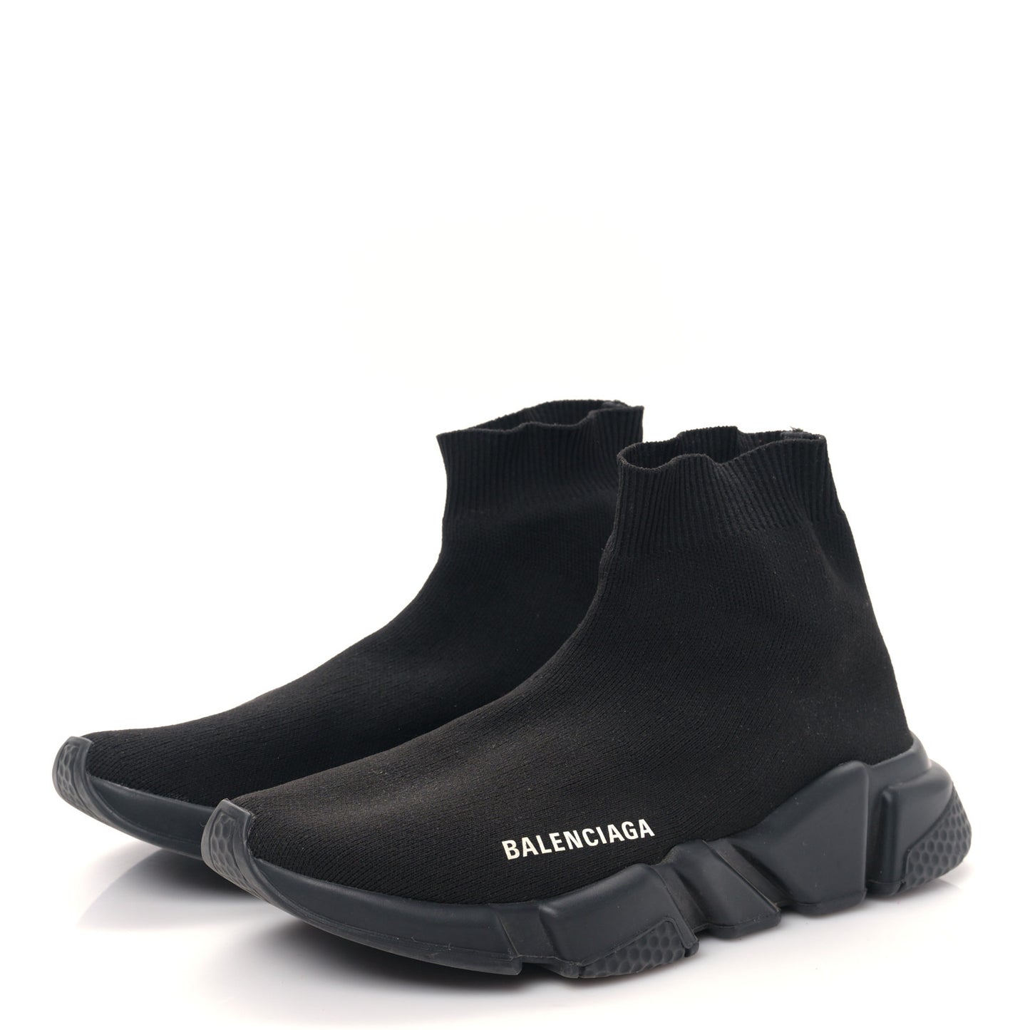 Neoprene Knit Womens Speed Sneakers 38 Black