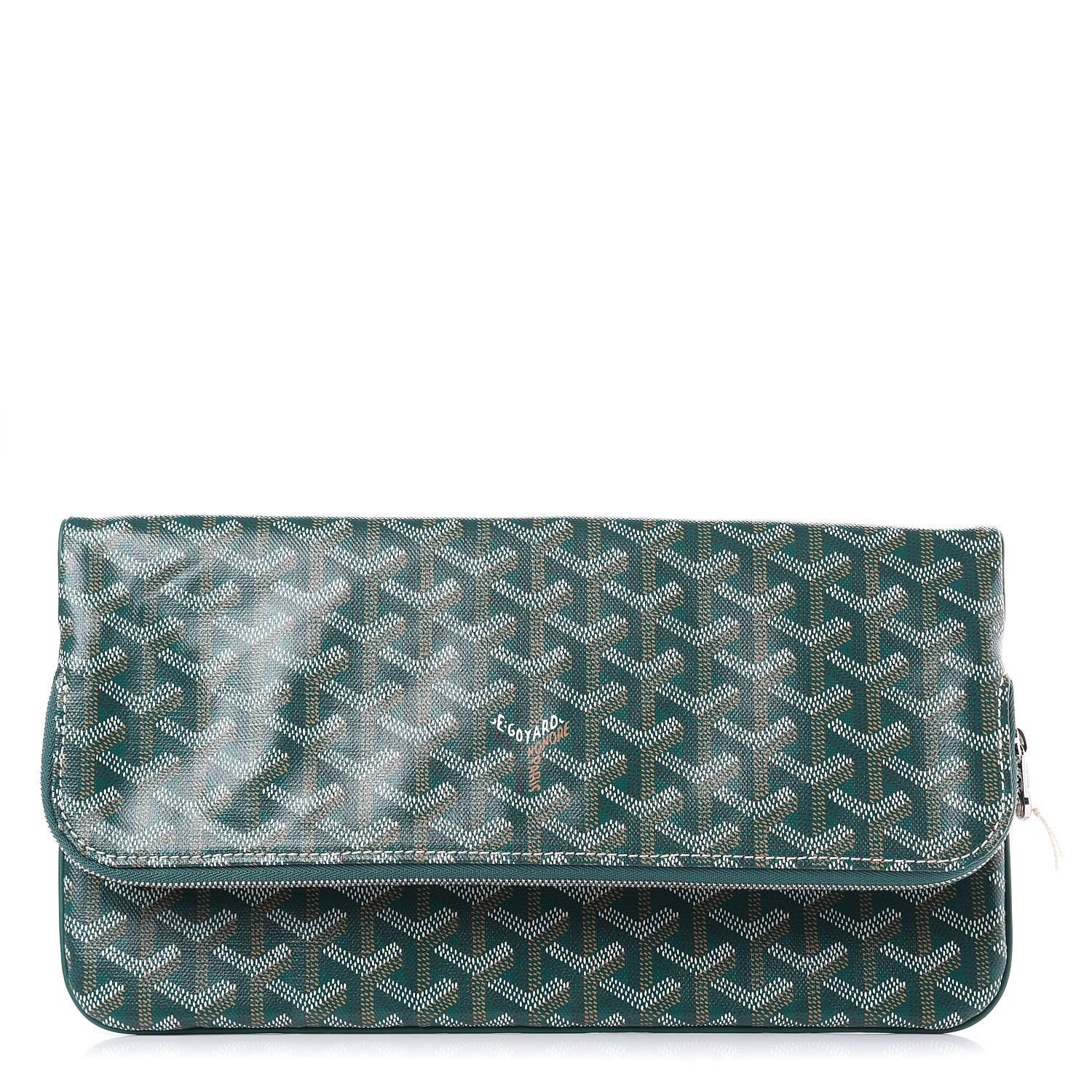Goyard Goyardine Sainte Marie Soft Clutch Green 3 of 11
