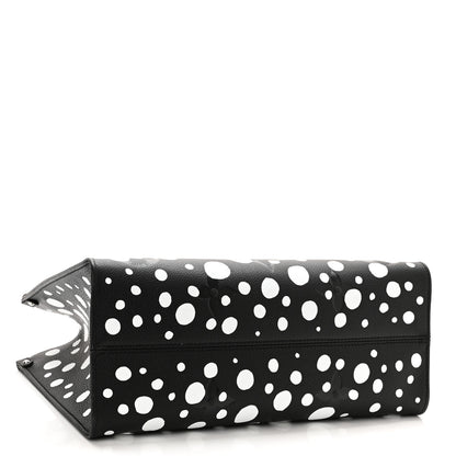 Louis Vuitton Monogram Kusama Dots Onthego MM Black White 4 of 10