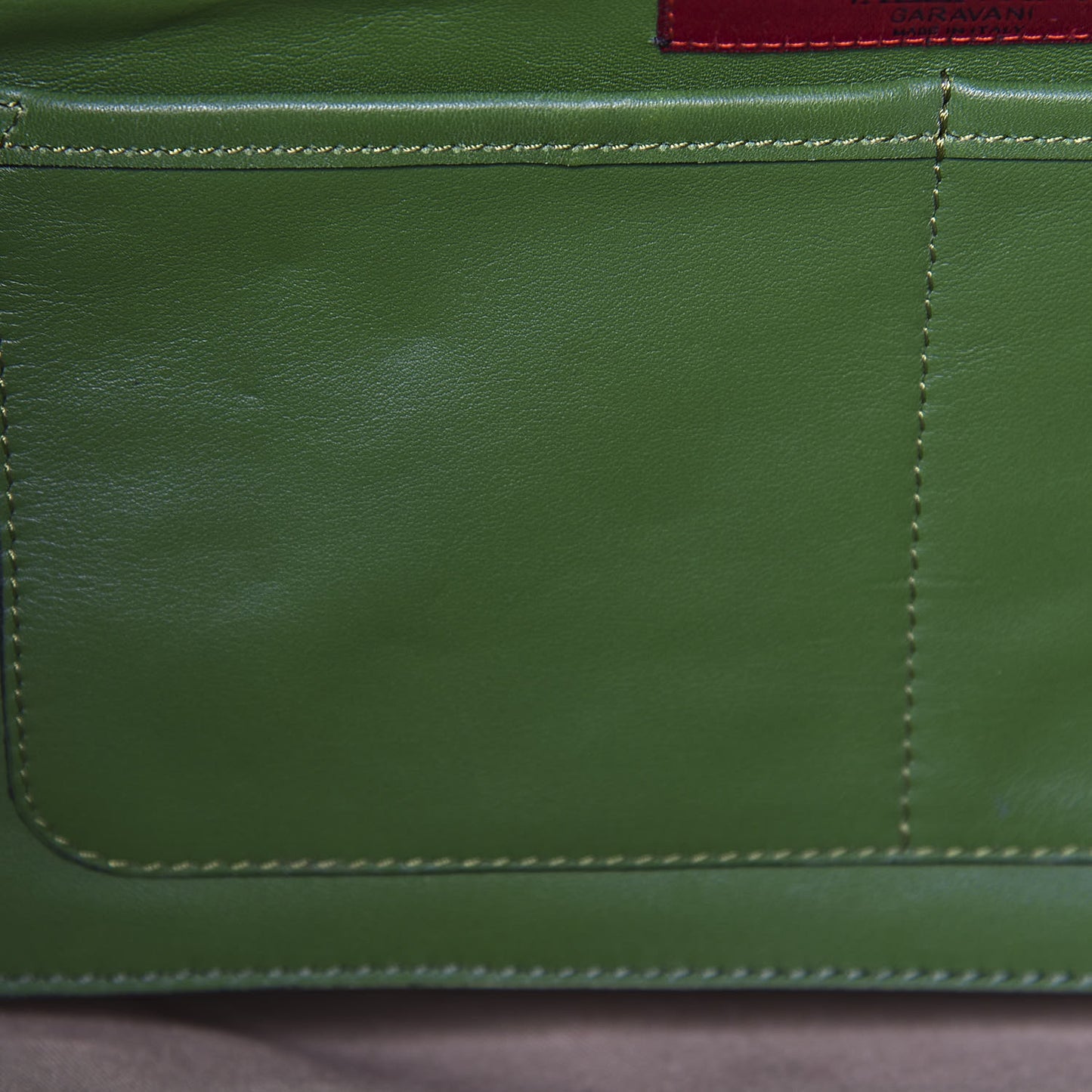 Vitello Medium Rockstud Tote Green