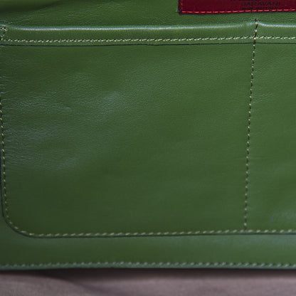 Valentino Garavani Vitello Medium Rockstud Tote Green 8 of 10
