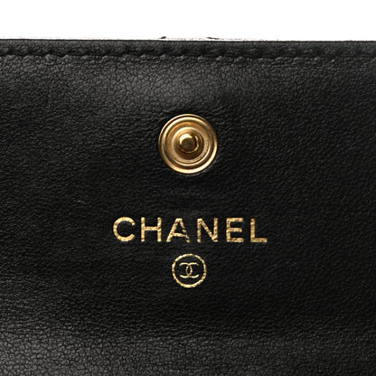 Chanel Lambskin Quilted Chanel 19 Flap Card Holder Black 8 of 10