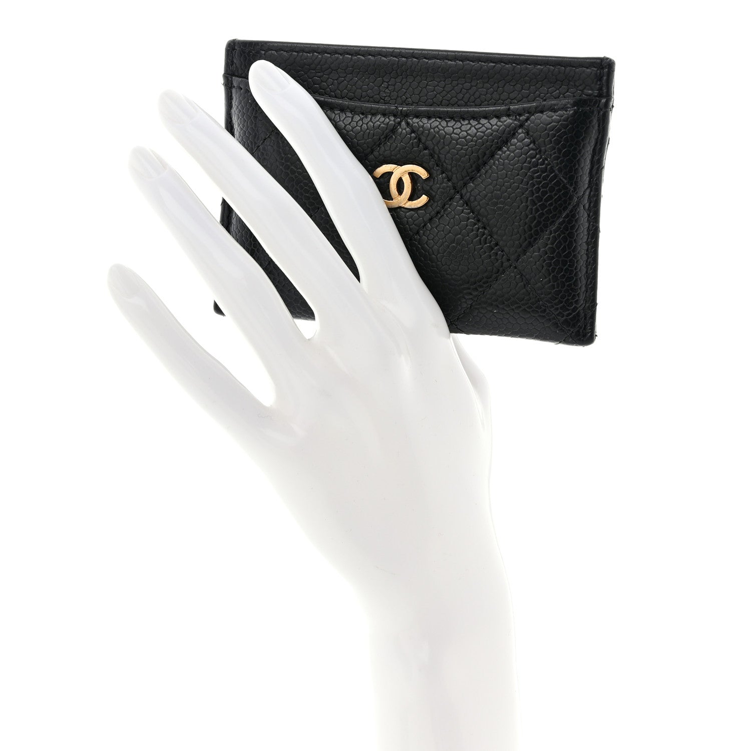 Chanel Caviar Quilted Card Holder Black 2 of 12