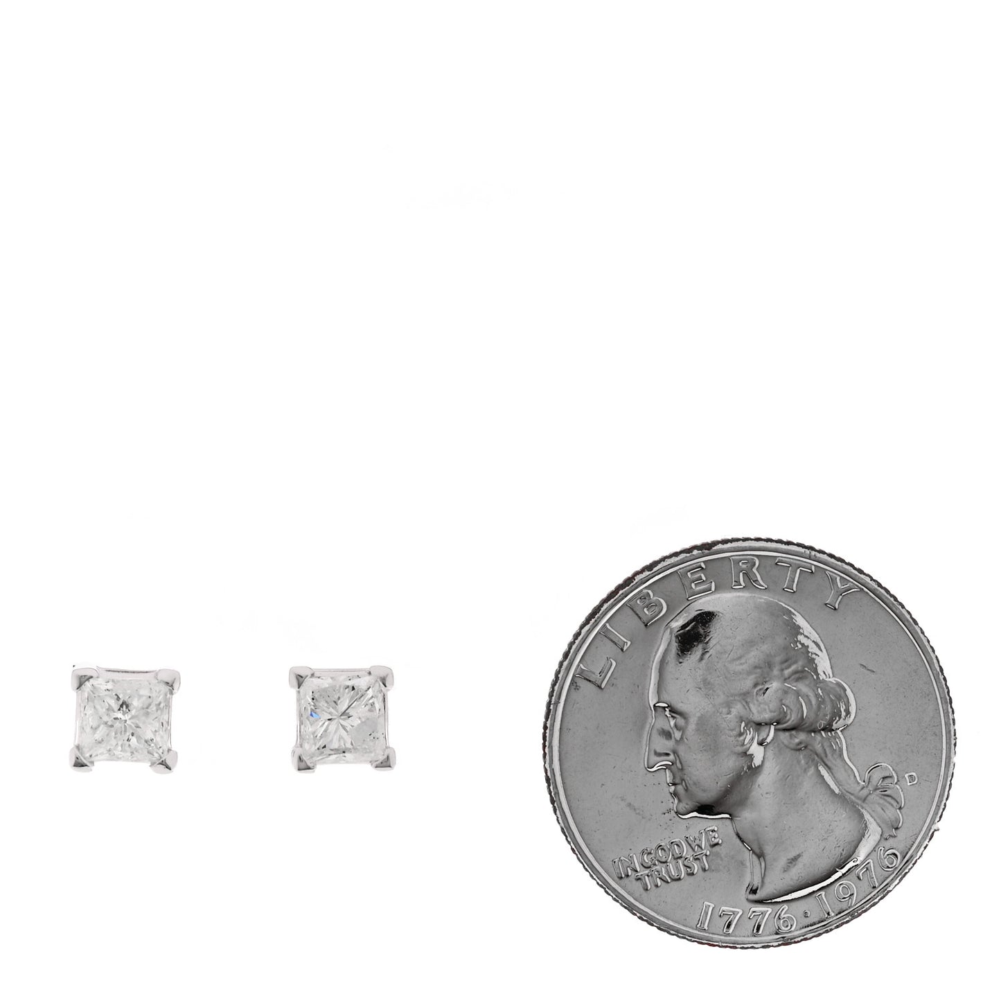 PARKER & WEST BY FASHIONPHILE 14K White Gold Diamond 3.75ctw  Earrings
