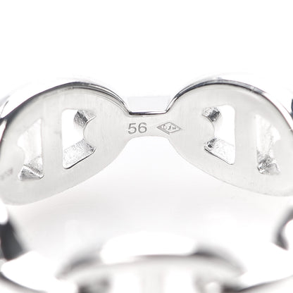 Hermes Sterling Silver PM Chaine d'Ancre Enchainee Band Ring 56 7.5 6 of 7