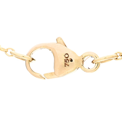 David Yurman 18K Yellow Gold Diamond Cable Collectibles Peace Sign Pendant Necklace 5 of 5