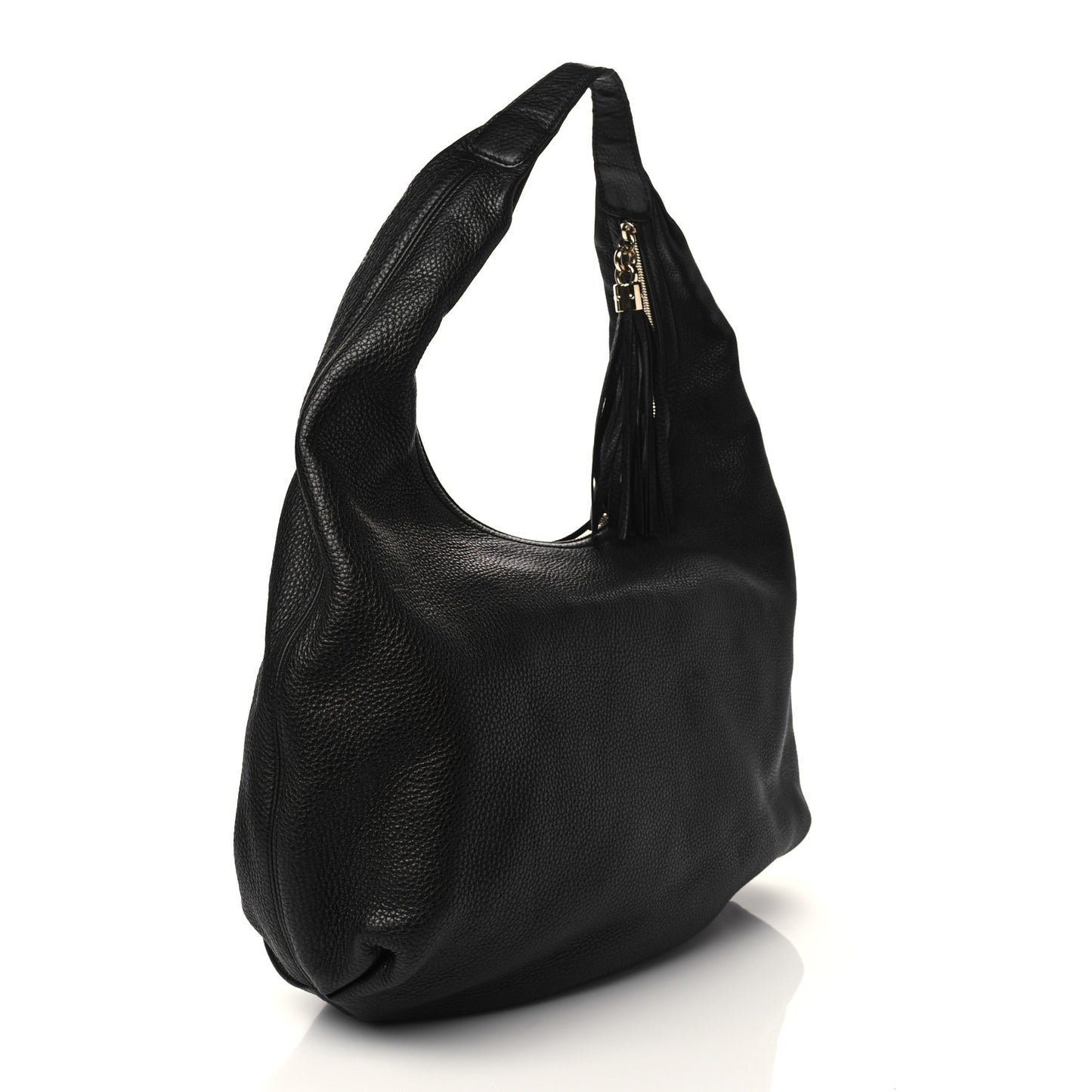 Pebbled Calfskin Soho Hobo Black