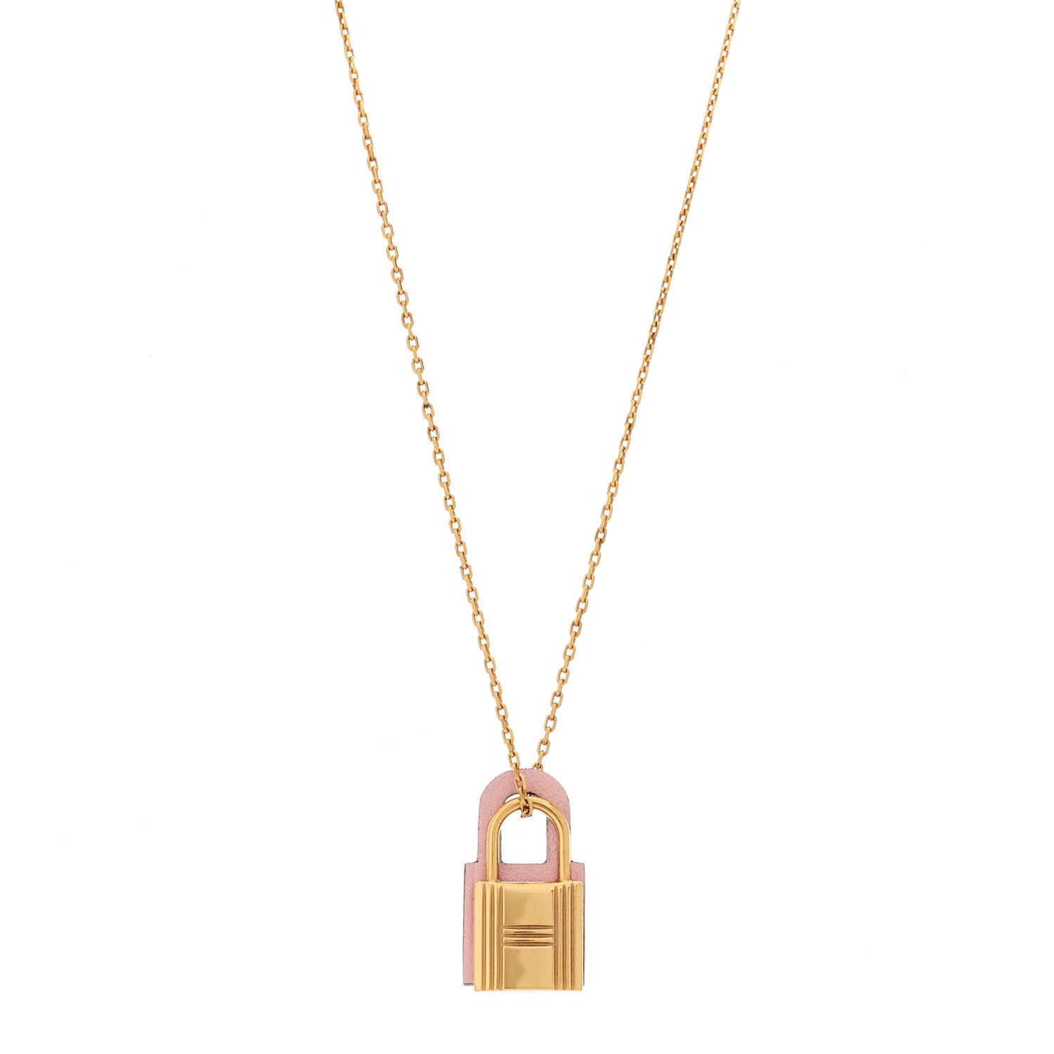 Hermes Swift Small O'Kelly Pendant Necklace Rose Sakura 1 of 6