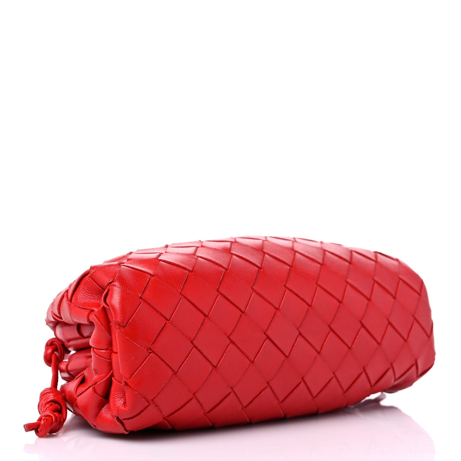 Bottega Veneta Nappa Intrecciato The Mini Pouch Bright Red 4 of 12