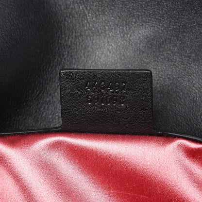 Gucci Velvet Matelasse Small GG Marmont Shoulder Bag Black 7 of 7
