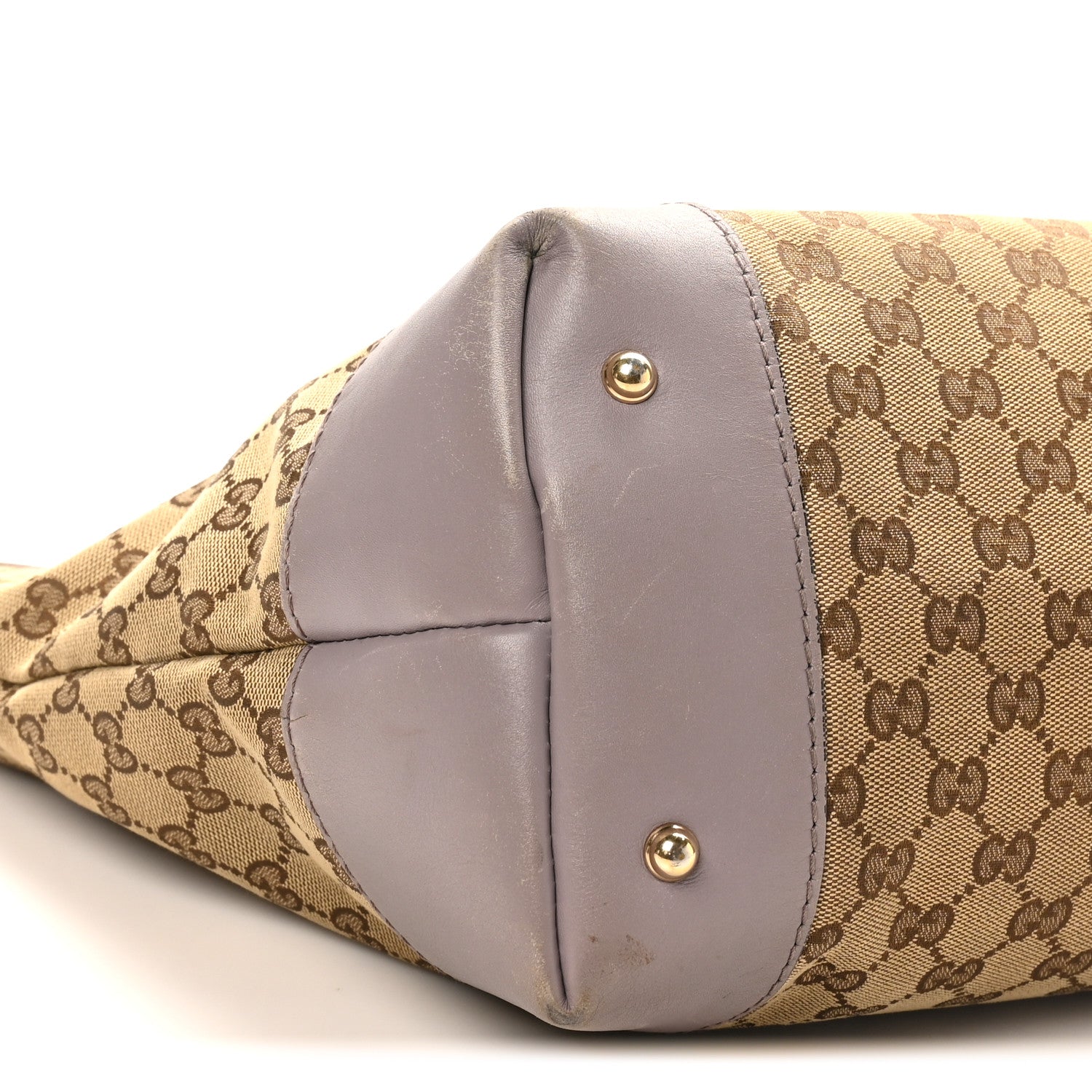 Gucci Monogram Large Heart Bit Charm Hobo Purple 10 of 15