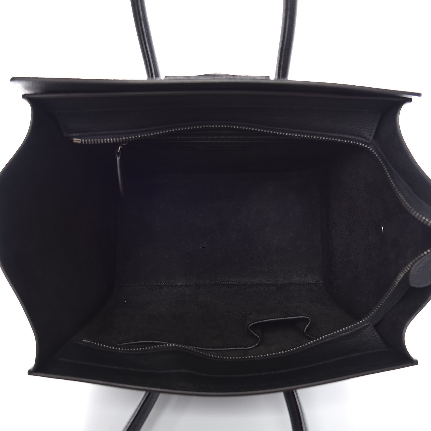 Celine Drummed Calfskin Mini Luggage Black 5 of 9