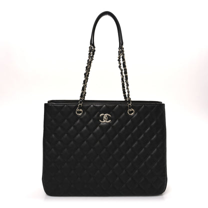 Chanel Caviar Quilted Large CC Shopping Tote Black 1 of 10