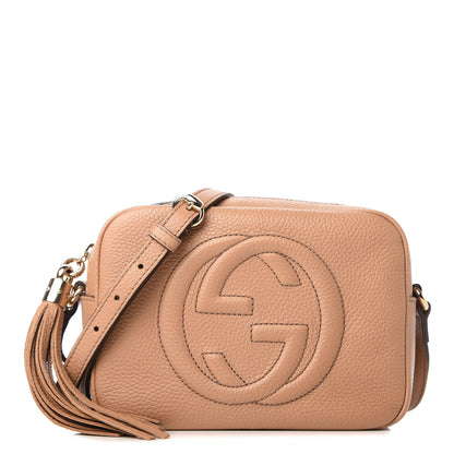Gucci Pebbled Calfskin Small Soho Disco Bag Camelia 1 of 10