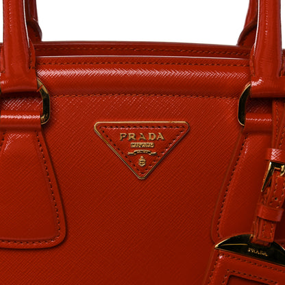 Prada Saffiano Vernice Parabole Tote Arancio 10 of 20