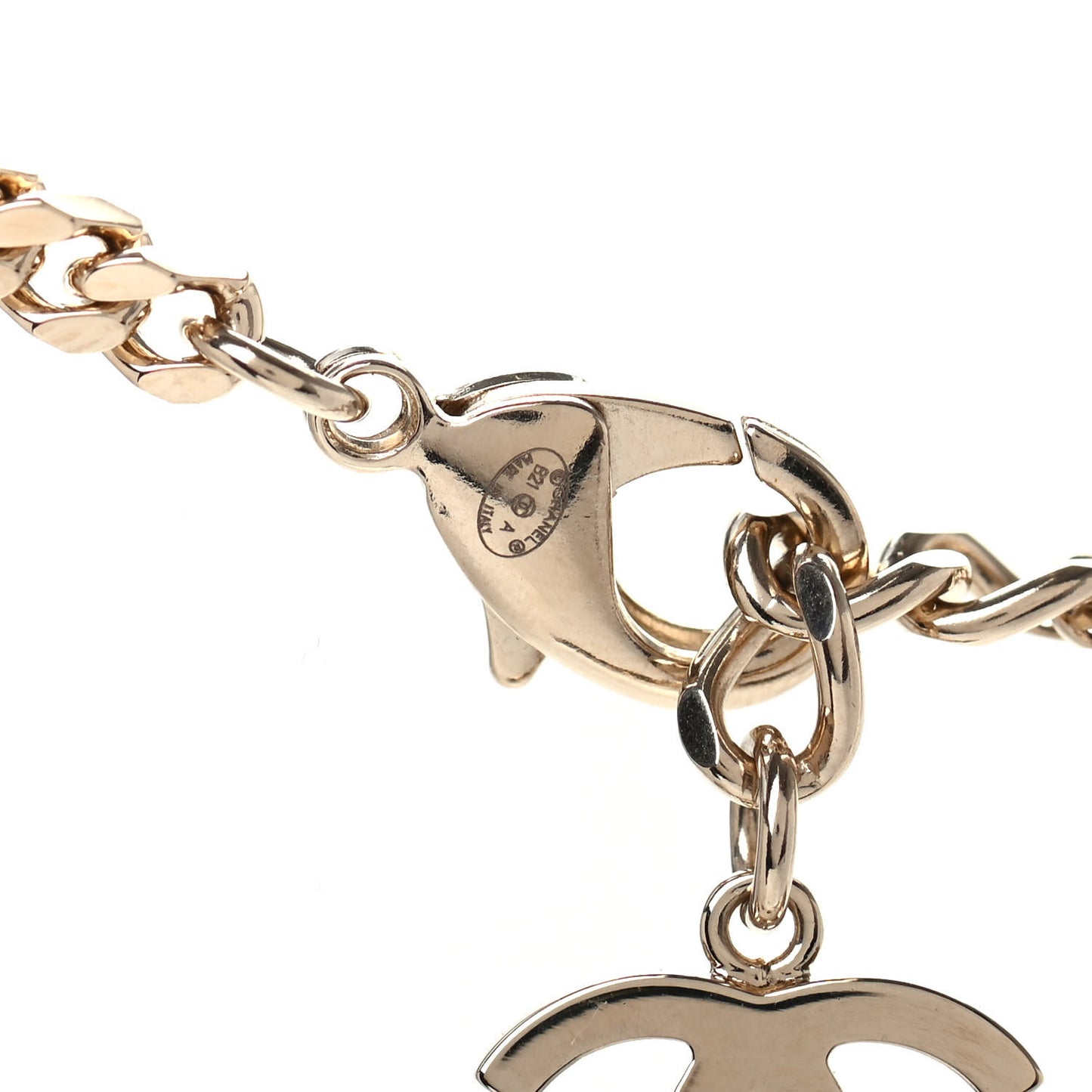Crystal Chain CC Choker Gold Silver