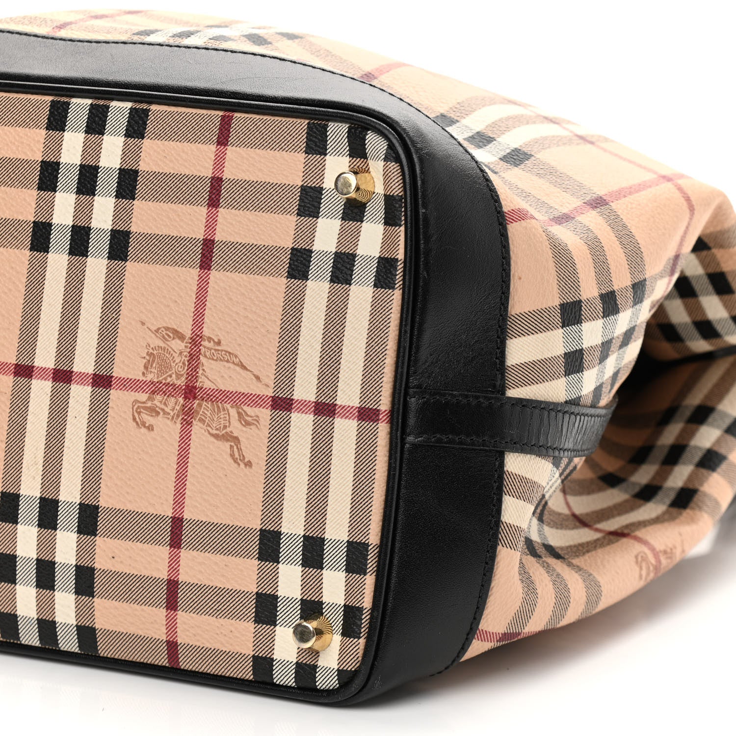 Burberry Haymarket Check Medium Golderton Tote Black 12 of 12