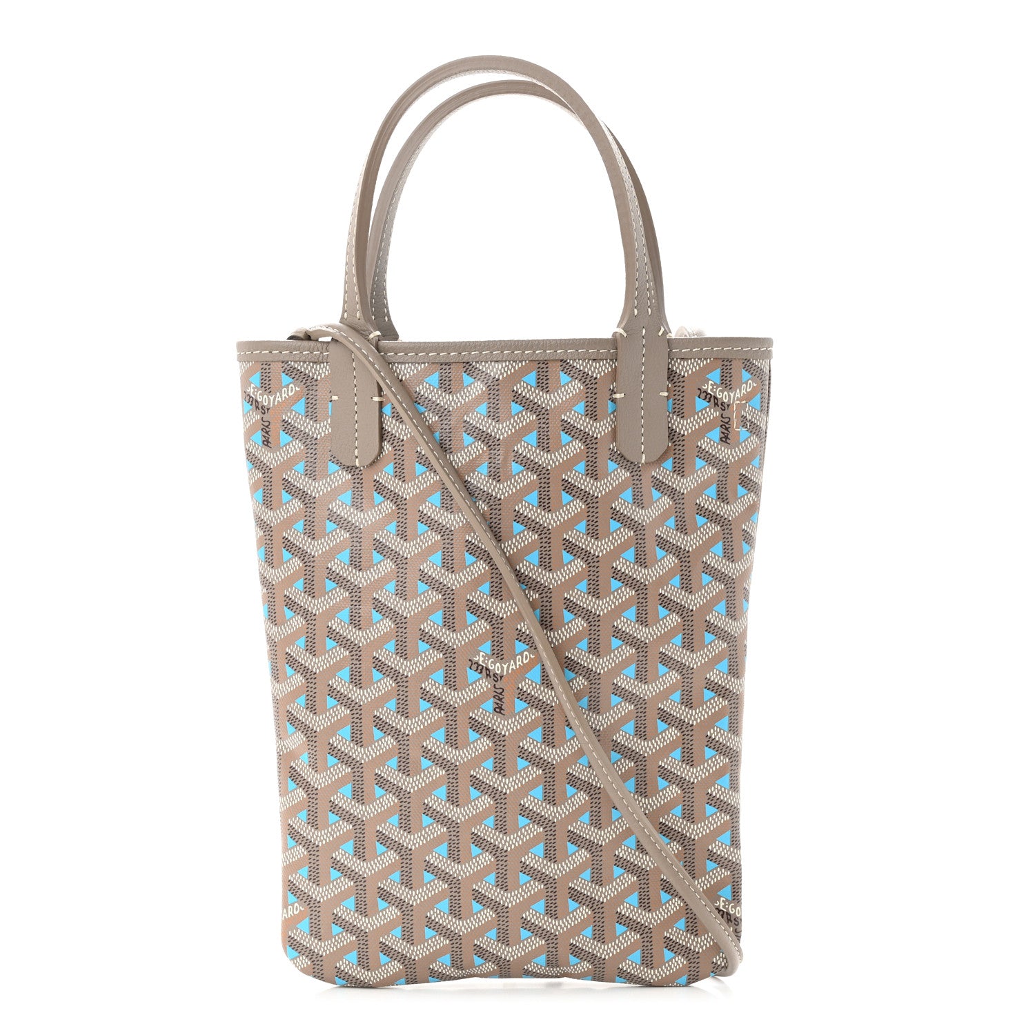 Goyard Goyardine Poitiers Claire Voie Tote Grege Turquoise 1 of 10
