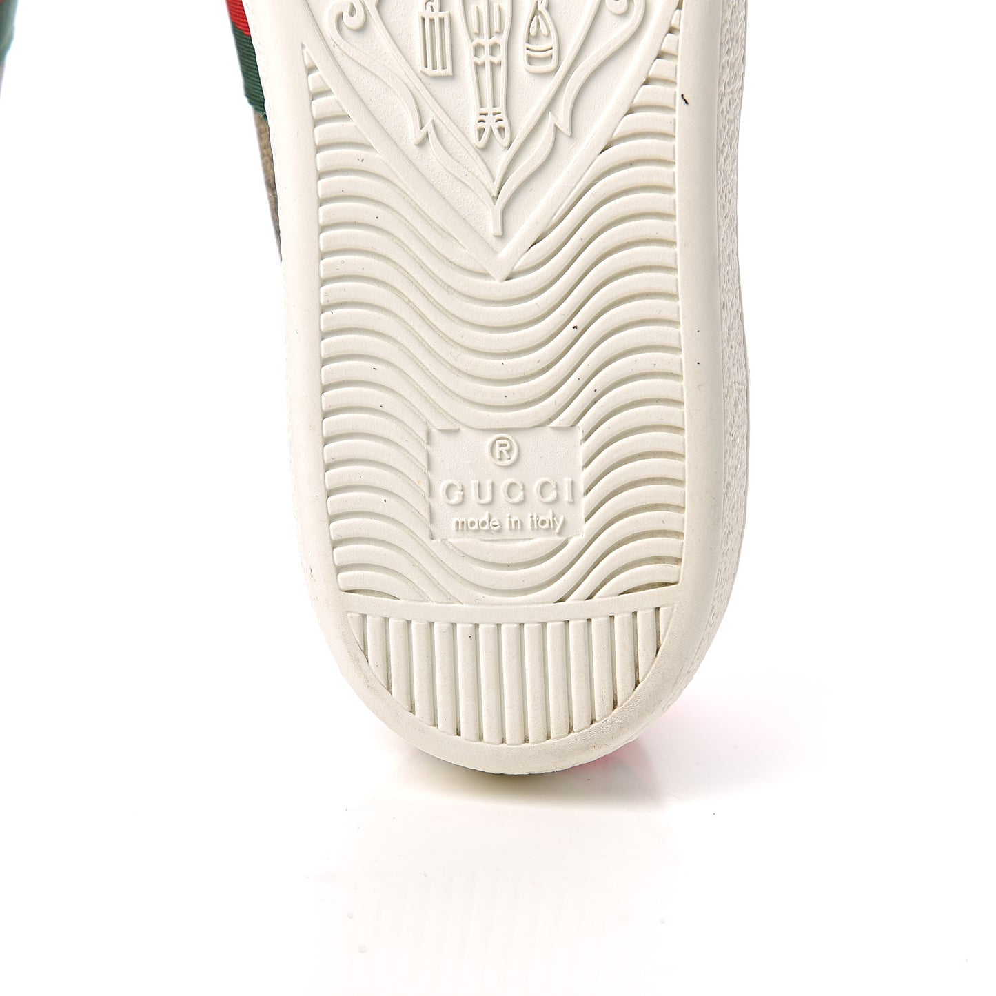 GG Supreme Monogram Bees Ayers Web Womens Ace Sneakers 37 Beige Oro Green Red
