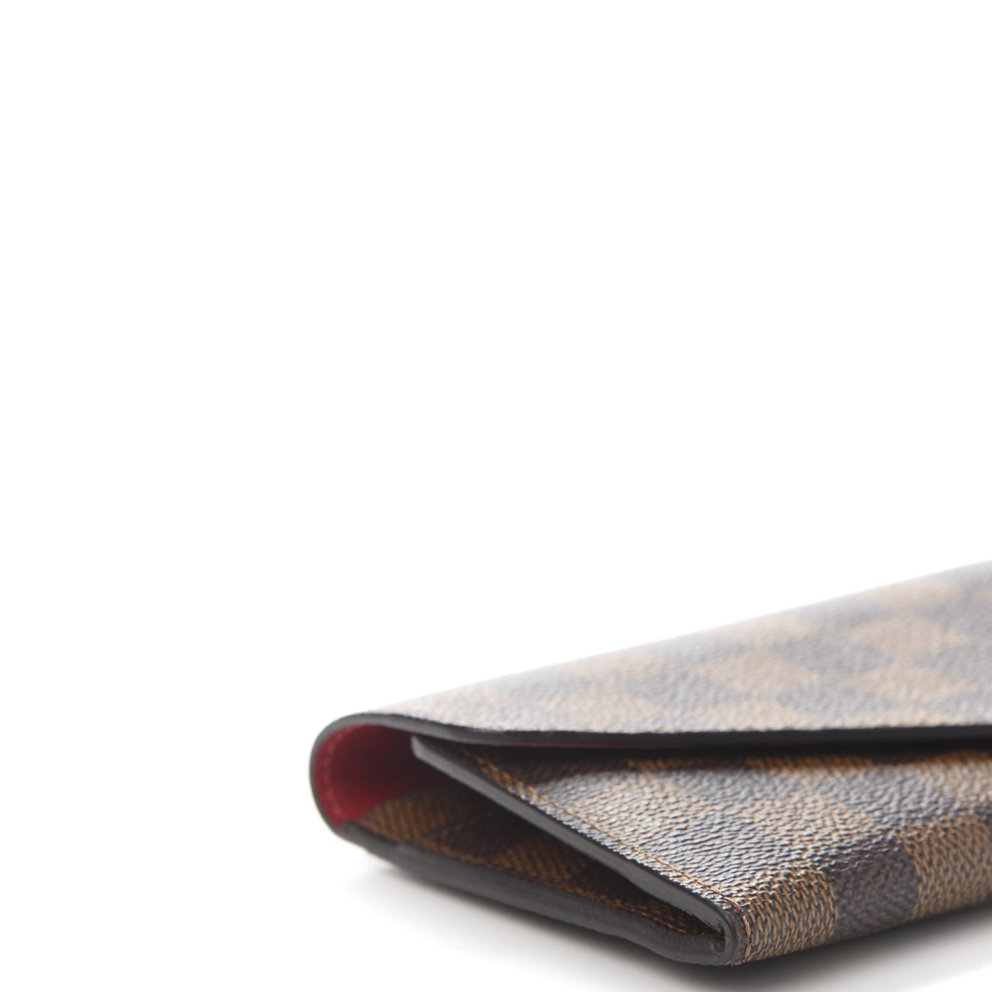 Damier Ebene Josephine Wallet Red