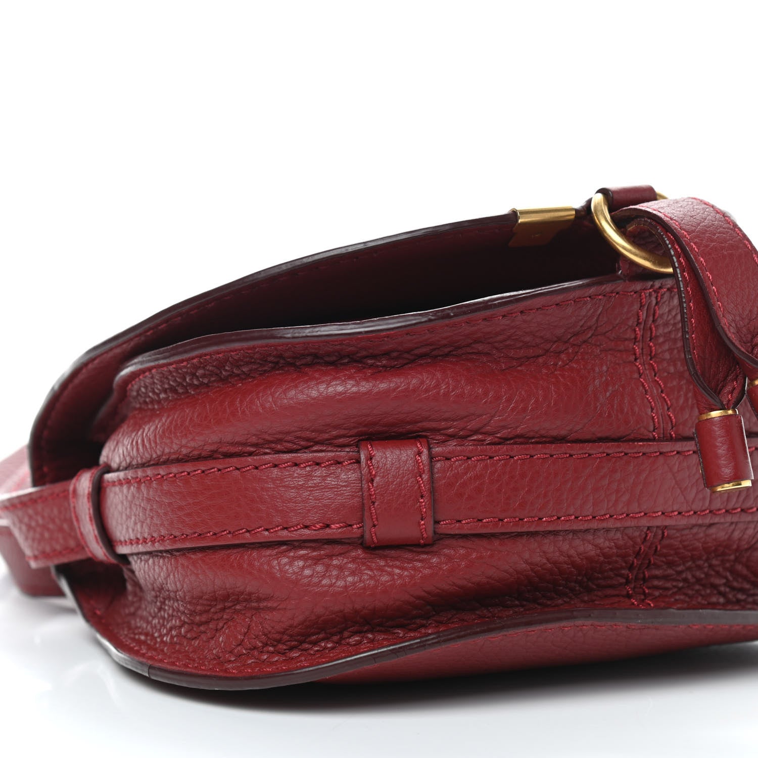 Chloe Calfskin Mini Marcie Round Crossbody Bag Plum Purple 7 of 11