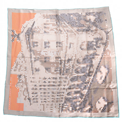Hermes Silk Rendez-Vous Au 24 Scarf 70 3 of 8