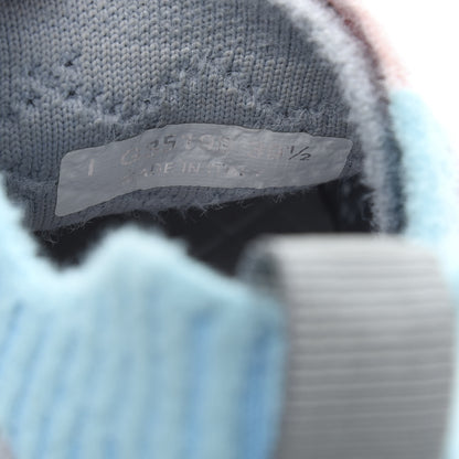 Chanel Mixed Fabrics Knit Sneakers 39.5 Grey Pink Blue 8 of 9