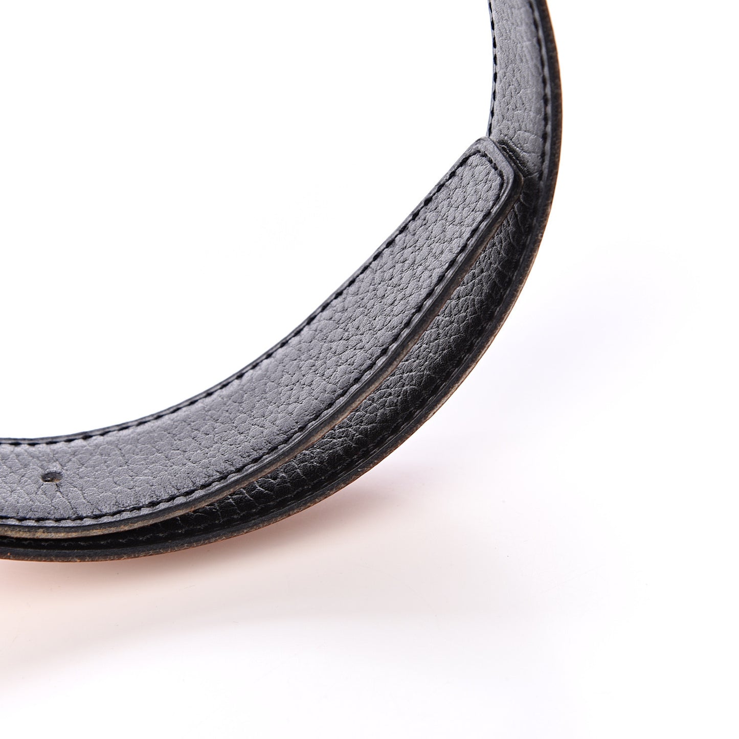 Togo Courchevel 32mm H Belt 80 Black Gold