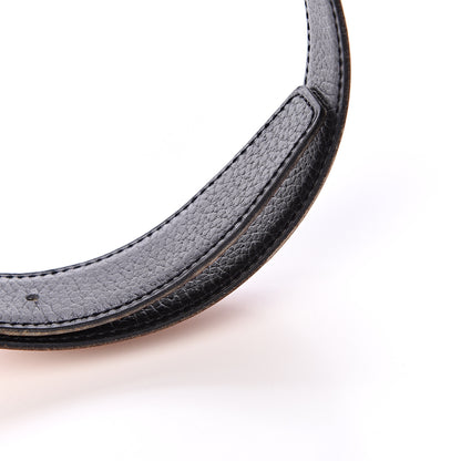 Hermes Togo Courchevel 32mm H Belt 80 Black Gold 9 of 11