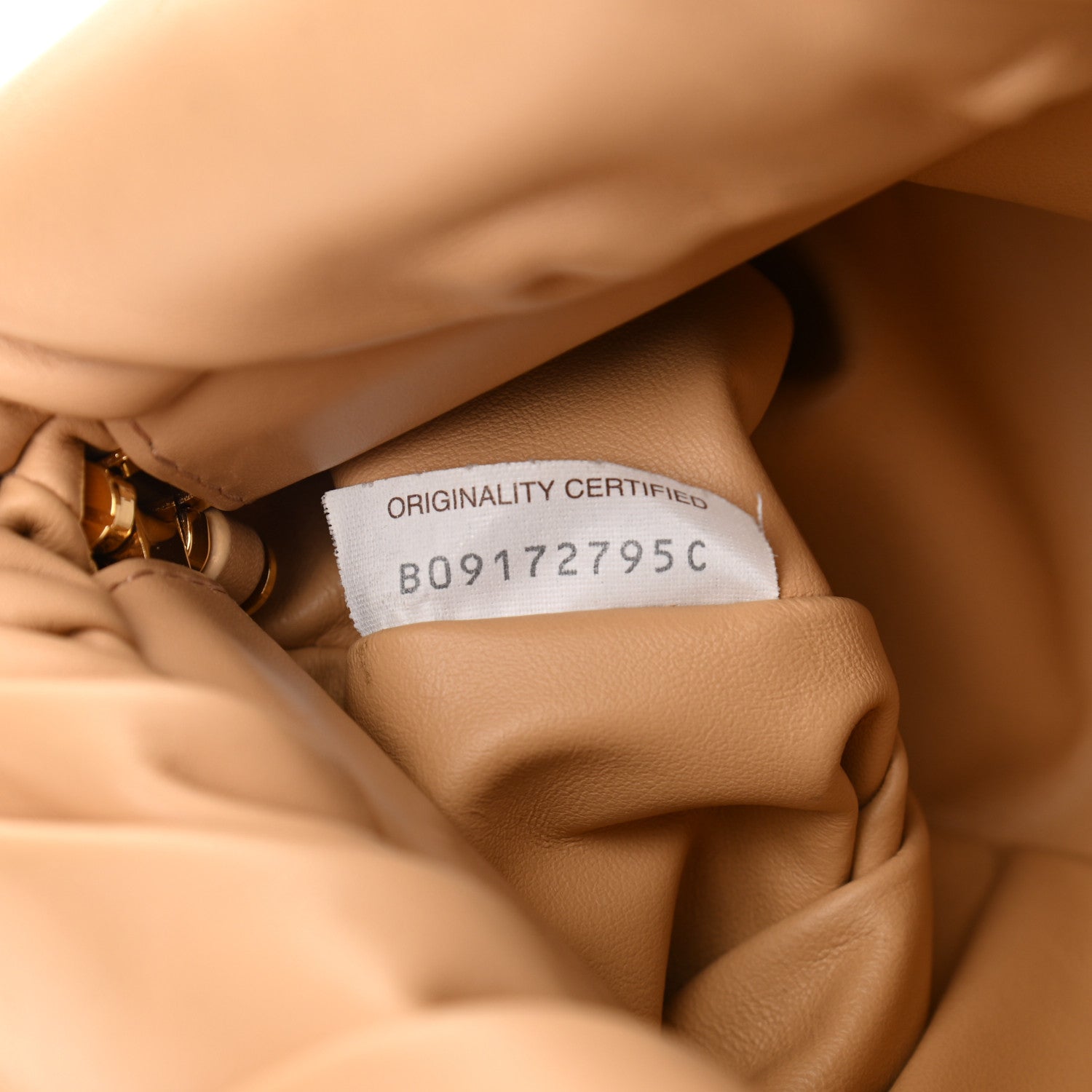 Bottega Veneta Calfskin The Pouch Chain Almond 11 of 12