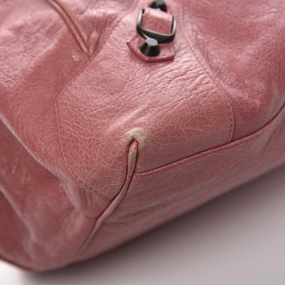 Balenciaga Agneau Classic Hardware Large Sunday Tote Rose Bruyere 11 of 14