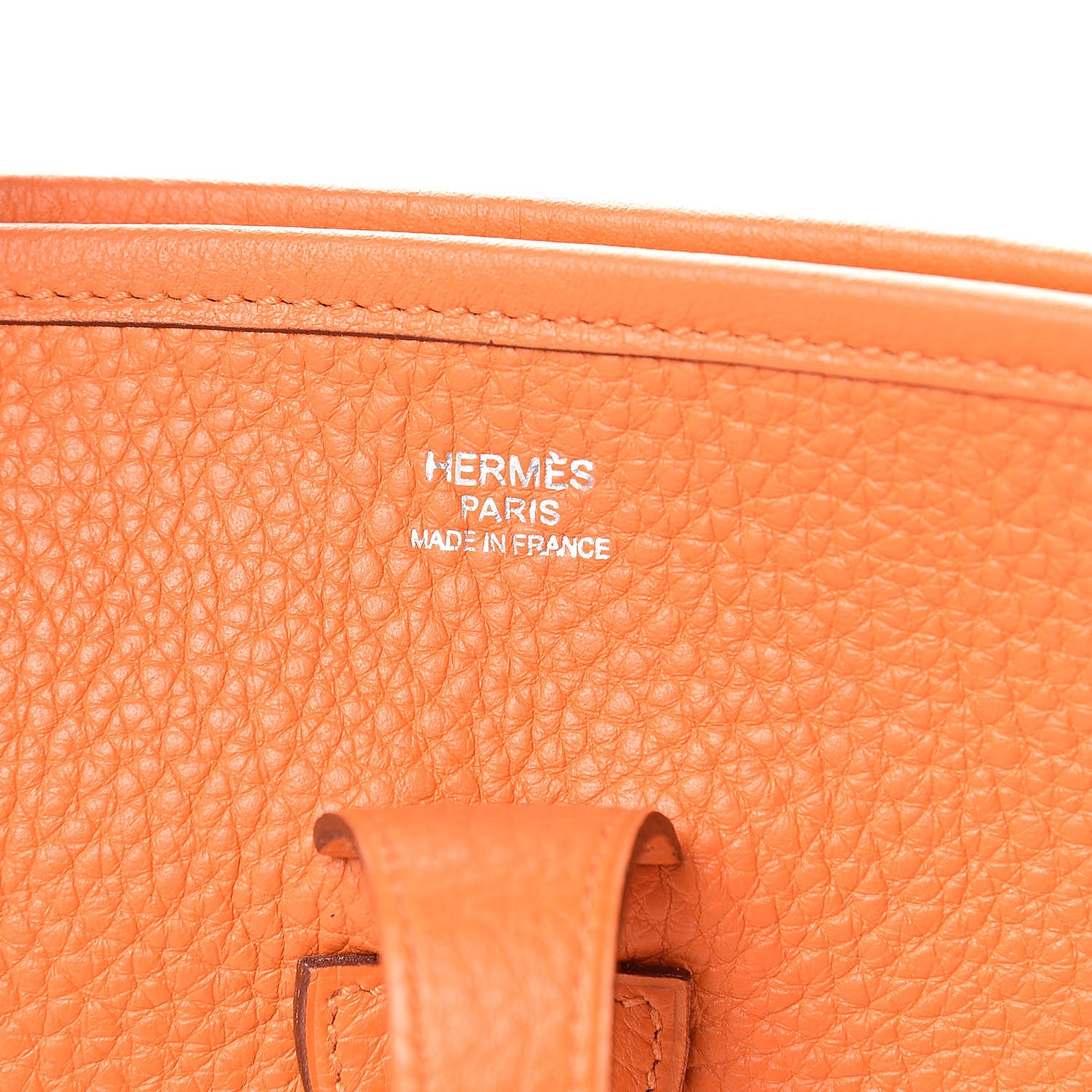 Hermes Taurillon Clemence Evelyne II PM Orange 6 of 10