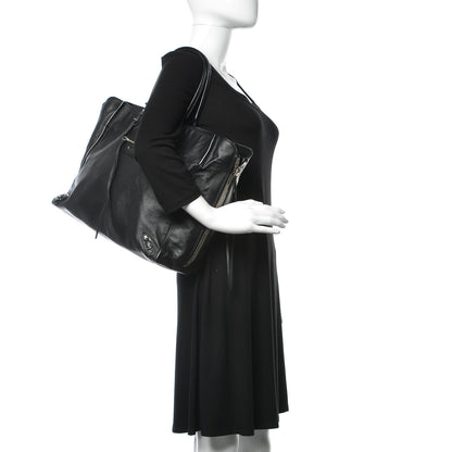 Balenciaga Supple Calfskin Papier A4 Zip Around Tote Black 2 of 8