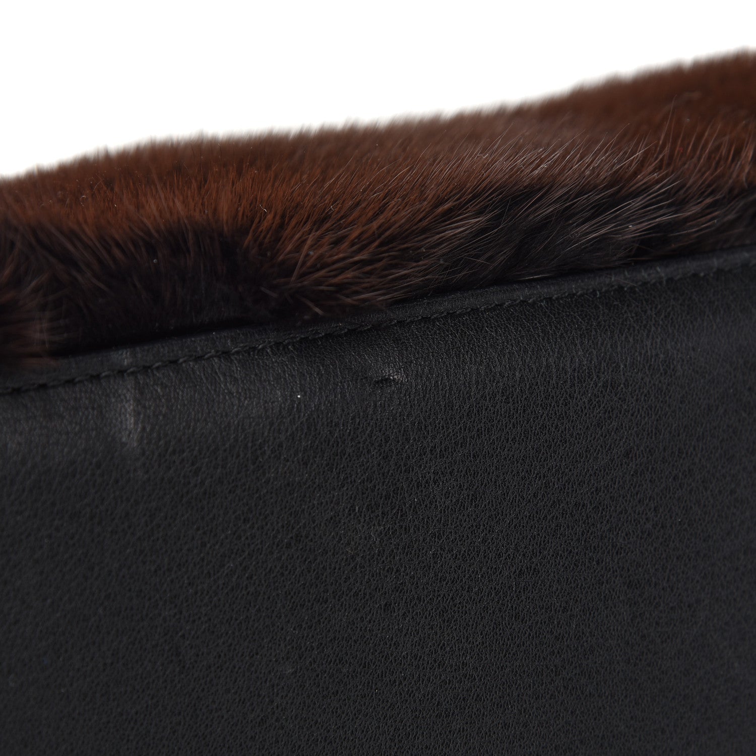 Louis Vuitton Mink Fur Capucines MM Dark Brown 9 of 9