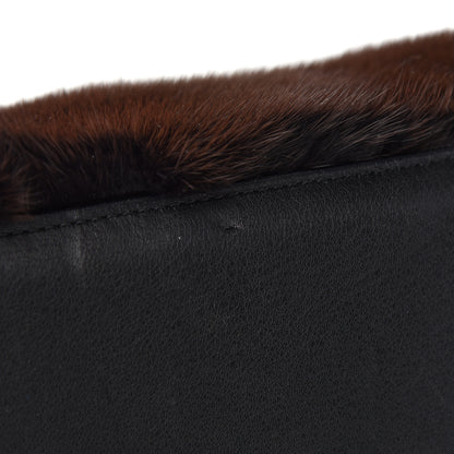 Louis Vuitton Mink Fur Capucines MM Dark Brown 9 of 9