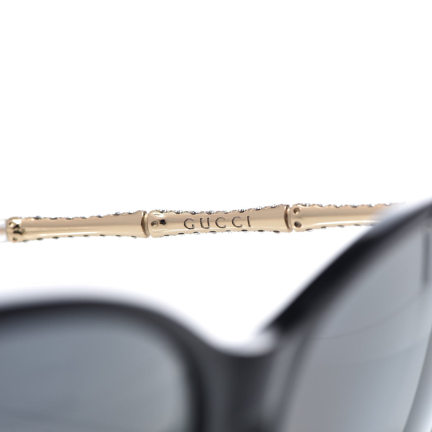 Crystal Bamboo Cat Eye GG 3771/N/F/S Sunglasses Gold
