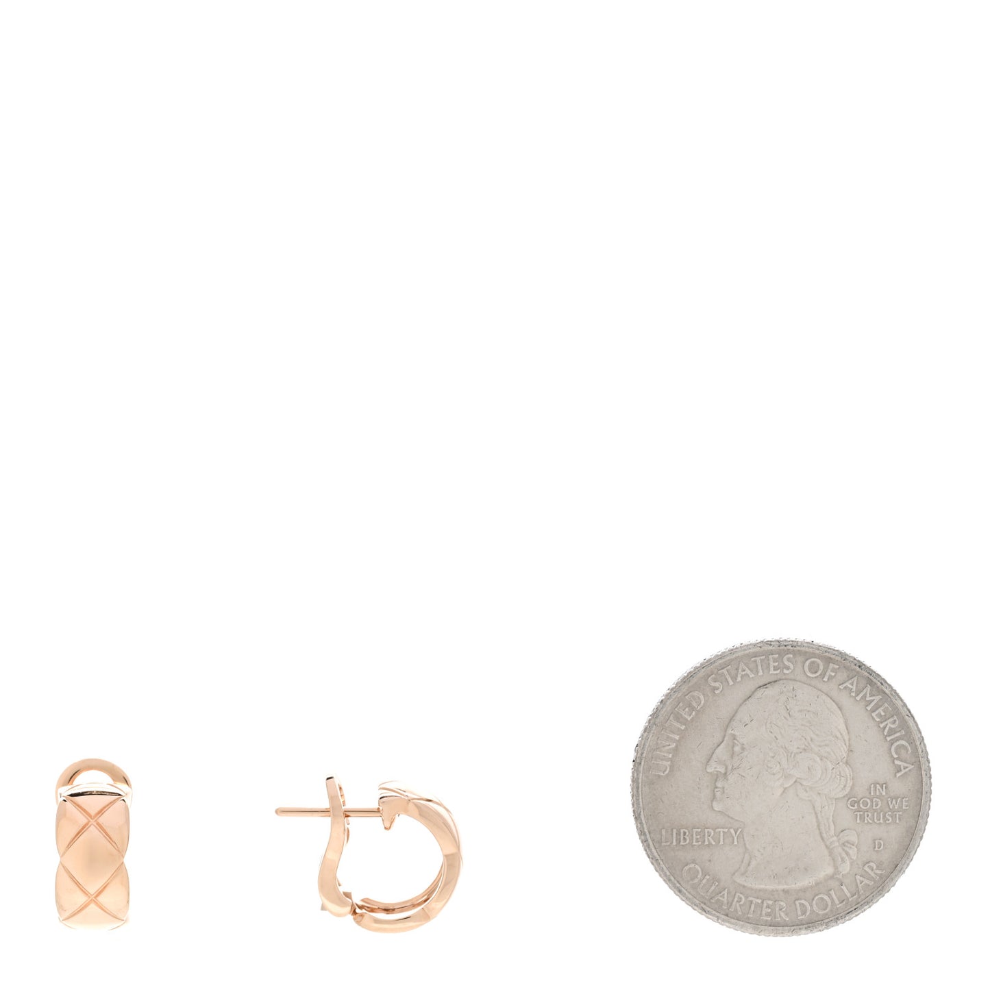 18K Beige Gold Coco Crush Hoop Earrings
