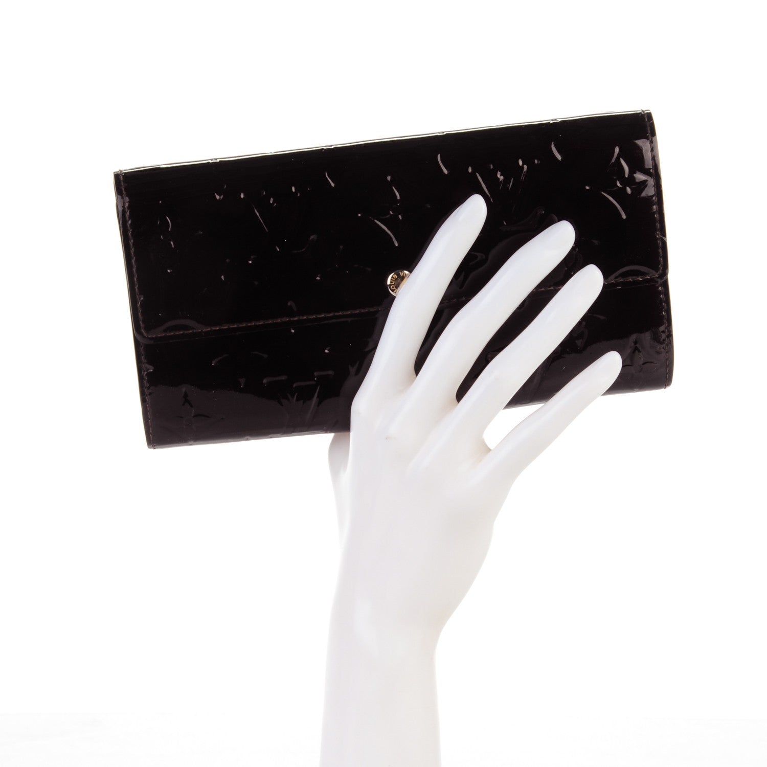 Louis Vuitton Vernis Sarah Wallet Amarante 2 of 9